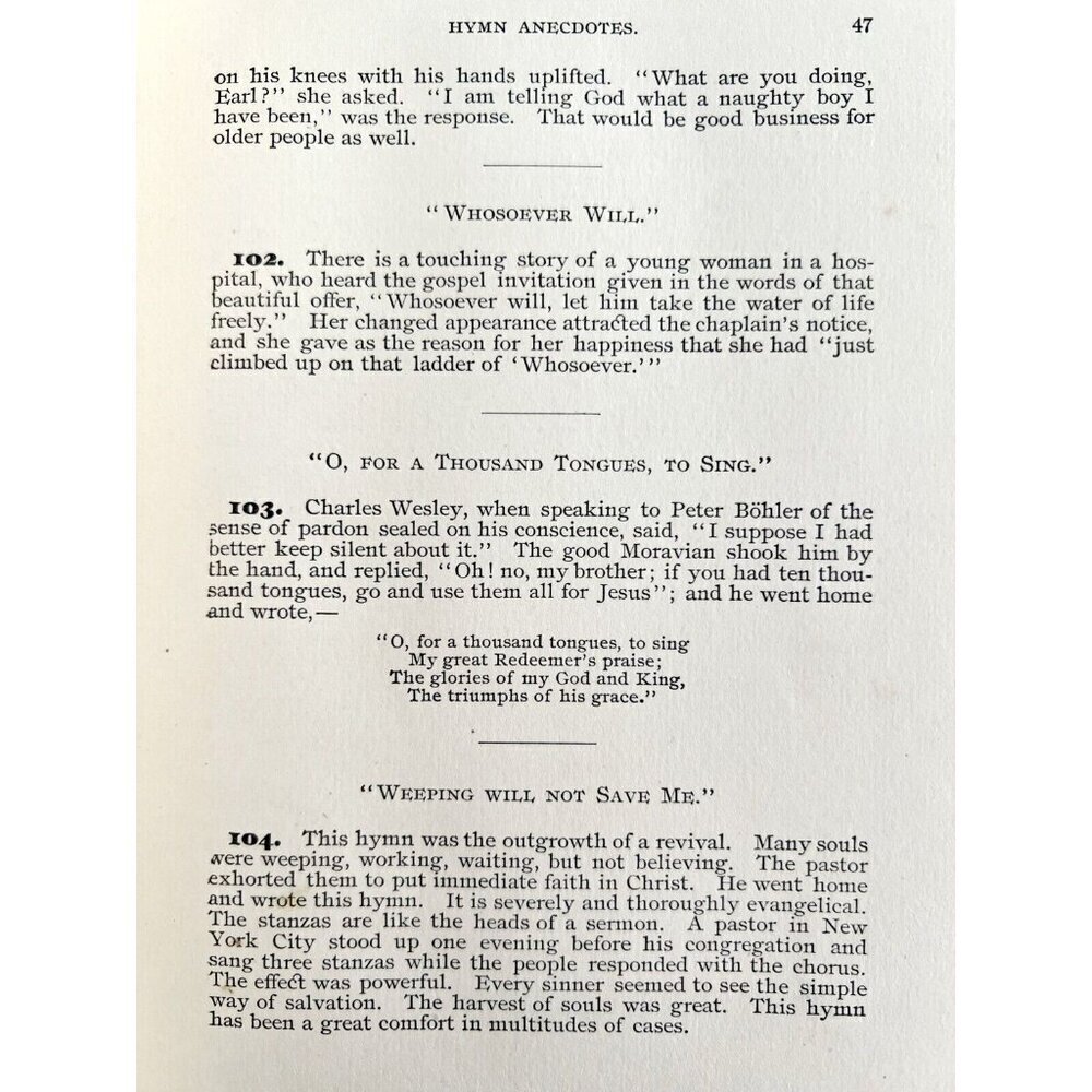 Gospel Workers Treasury Of Hymns Revivals 1887 1st Edition Victorian HC Book HBS - Picture 4 of 7